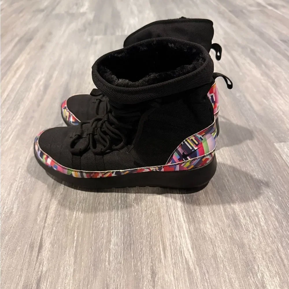 NIKE ROSHE High-Top colorful Sneakers with Fur Inside